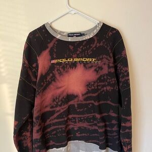 Ralph Lauren Black and Red Crew Neck Sweater